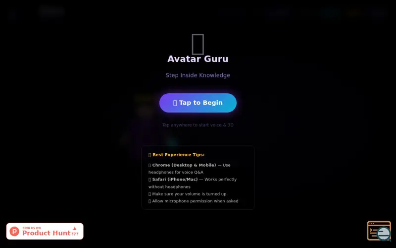 Screenshot of Avatar Guru
