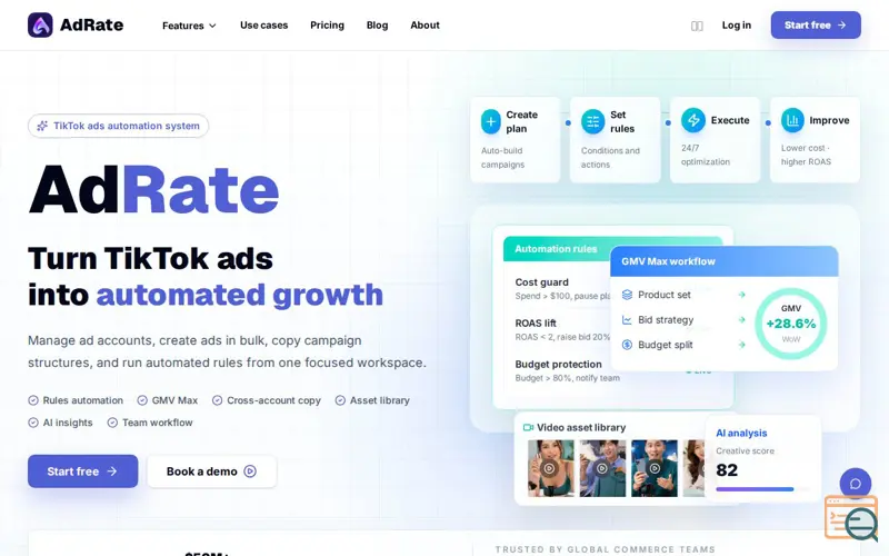 Screenshot of AdRate