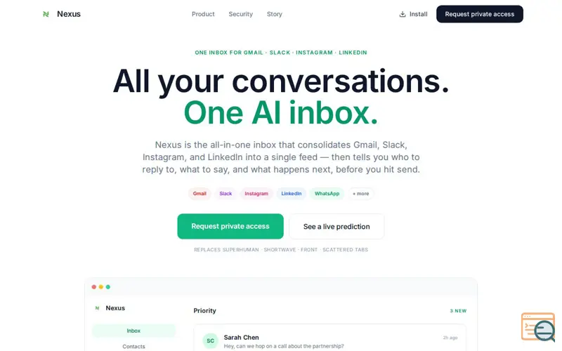 Screenshot of Nexus