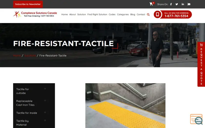 Screenshot of Fire resistant Tactile