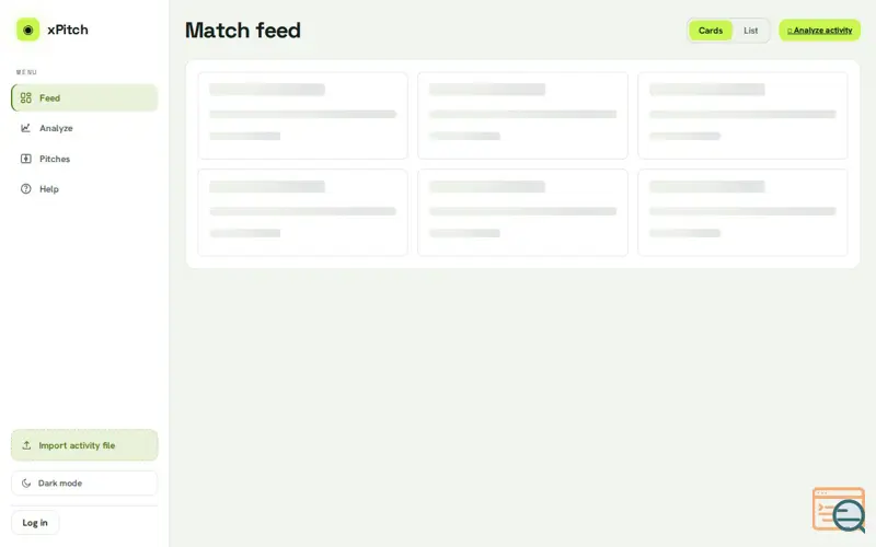Screenshot of xPitch