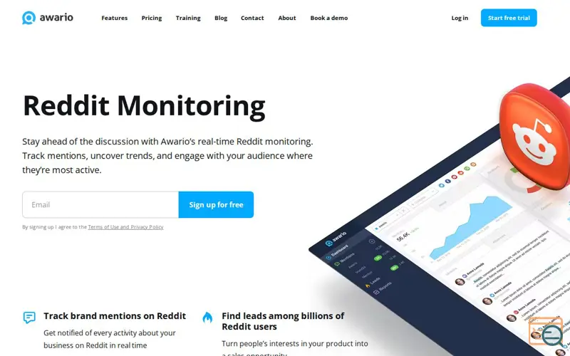 Screenshot of Awario Reddit Monitoring