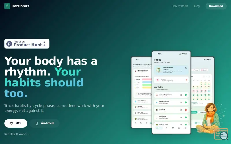 Screenshot of HerHabits - Habits & Periods