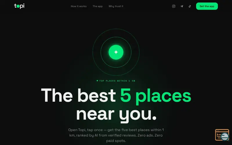 Screenshot of Topi