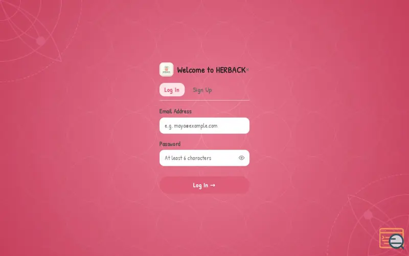 Screenshot of HERBACK — Find Your Next Step