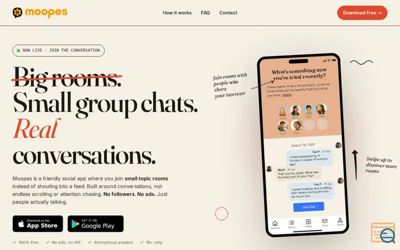 Screenshot of Moopes