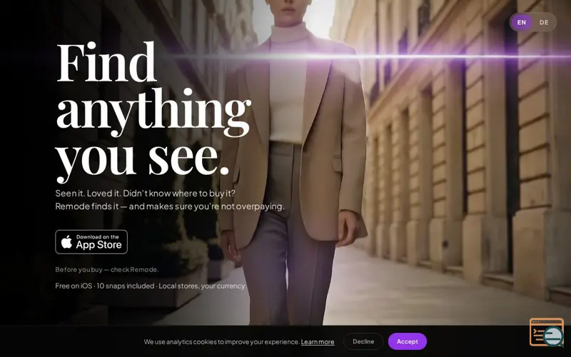 Screenshot of Remode