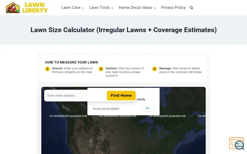 Screenshot of Lawn Liberty