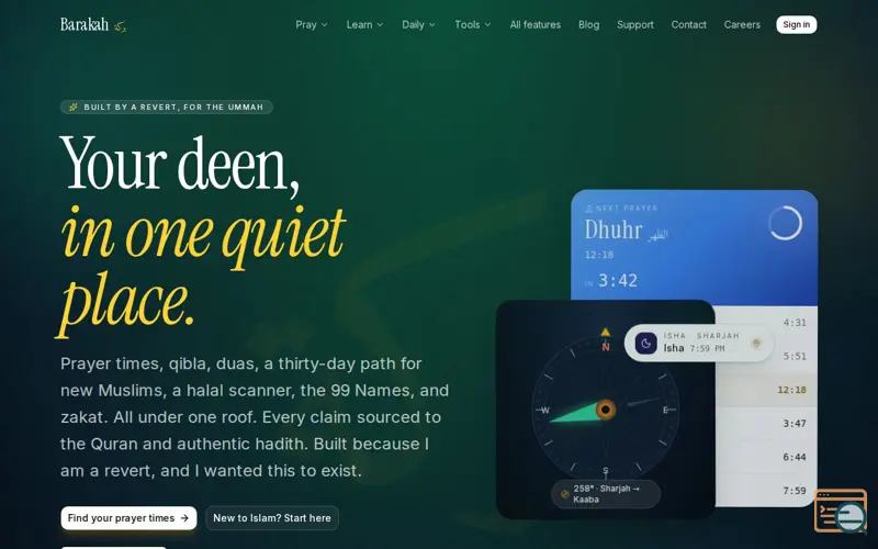 Screenshot of Barakah Life