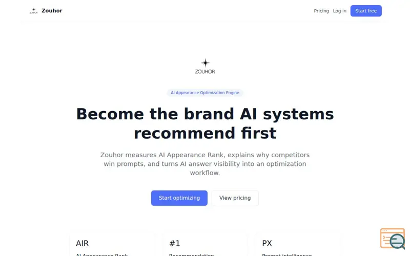 Screenshot of Zouhor