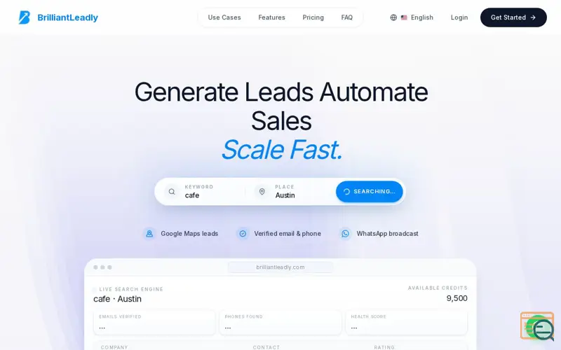Screenshot of BrilliantLeadly