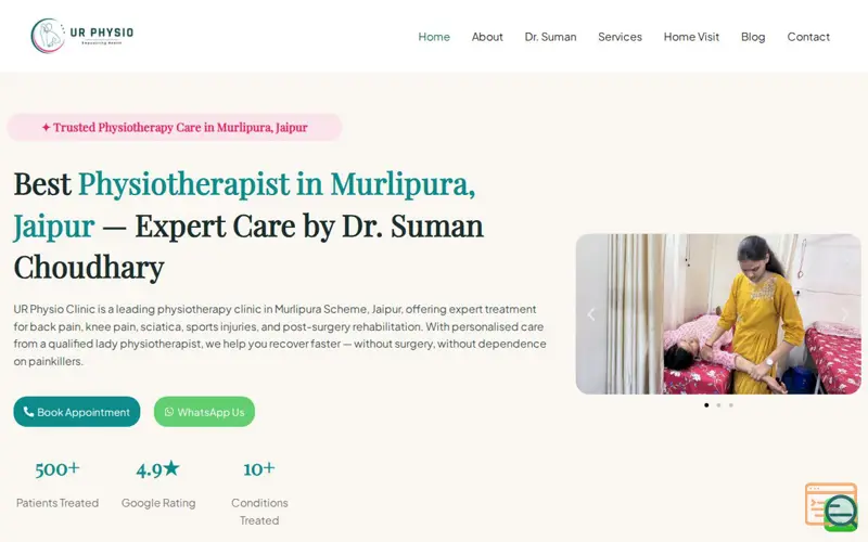 Screenshot of Best Physiotherapist in Murlipura