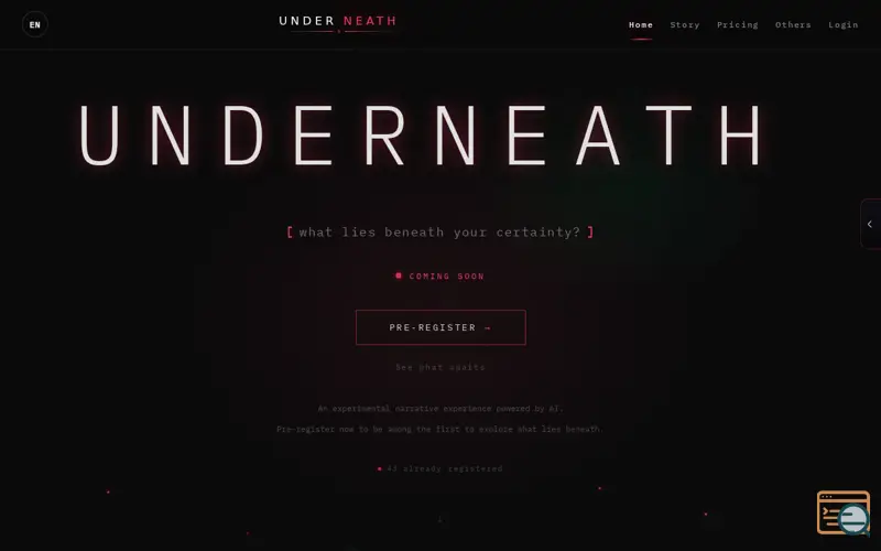 Screenshot of Underneath