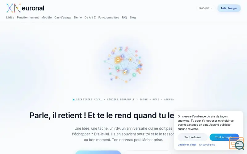 Screenshot of XNeuronal