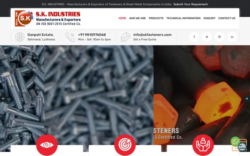 Screenshot of S.K. Industries