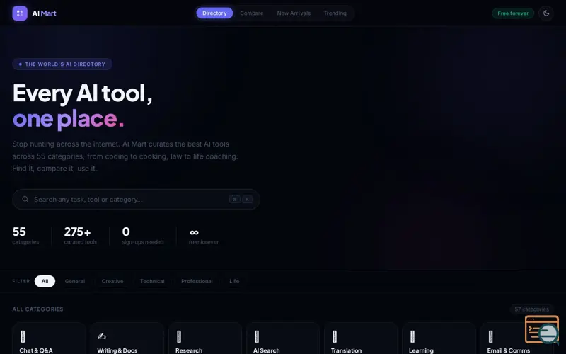 Screenshot of AI Mart