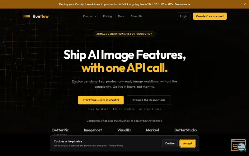 Screenshot of Runflow 
