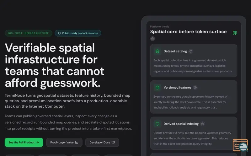 Screenshot of TermiNode