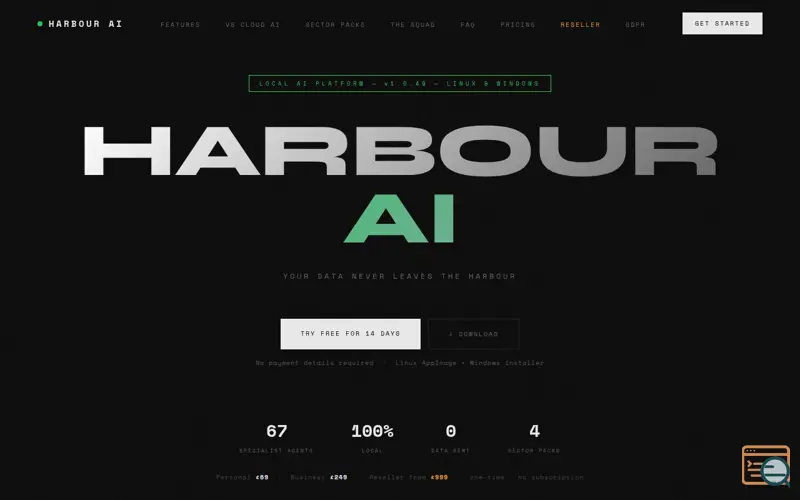 Screenshot of HARBOUR-AI