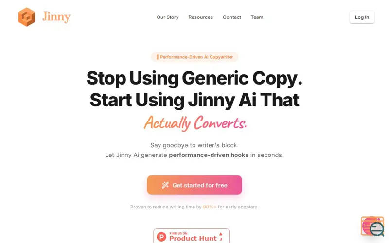 Screenshot of Jinny Labs AI