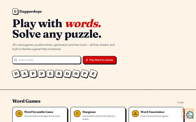 Screenshot of DapperDope
