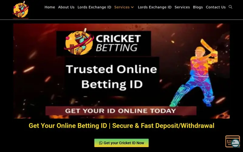 Screenshot of Best online cricket id