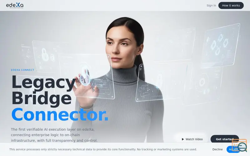 Screenshot of edeXa Legacy Bridge Connectors, a launch using MetaMask