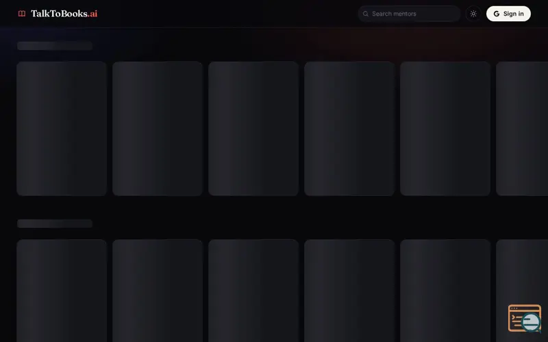 Screenshot of TalktoBooks.ai
