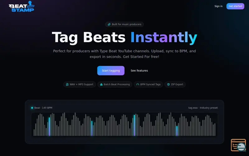 Screenshot of BeatStamp