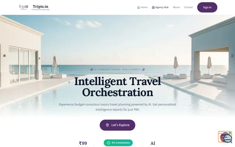 Screenshot of Tripis.in