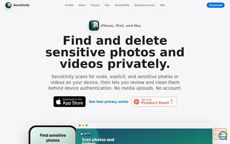 Screenshot of Sensitivity