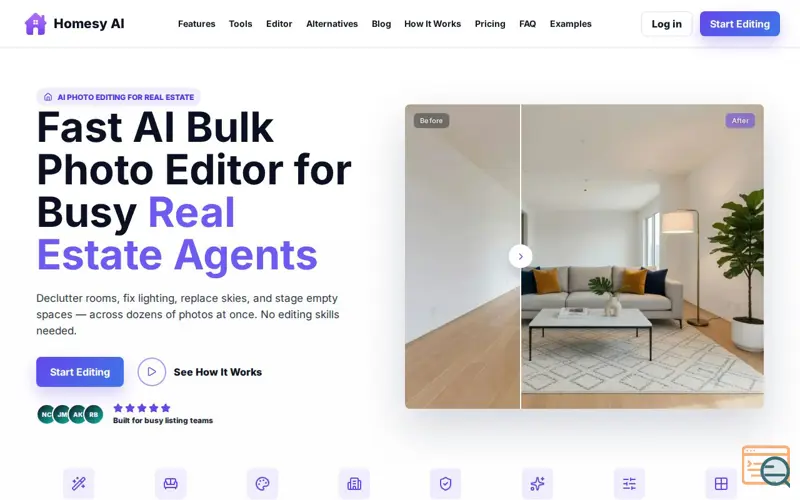 Screenshot of Homesy AI