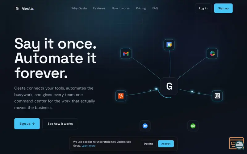 Screenshot of Gesta