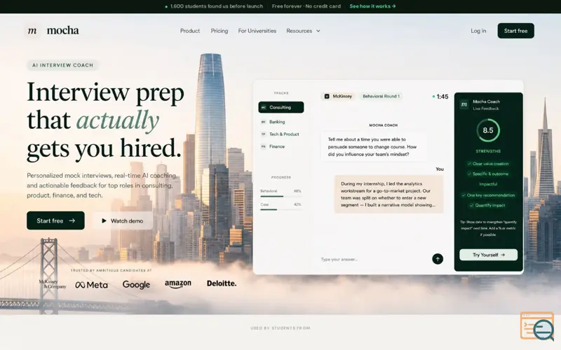 Screenshot of Mocha