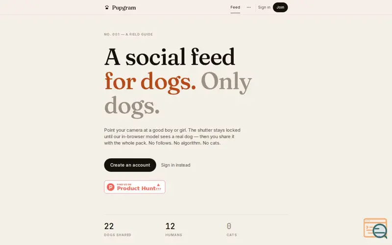 Screenshot of Pupgram