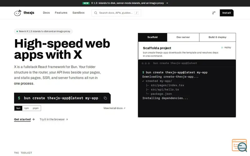 Screenshot of X (@thexjs)