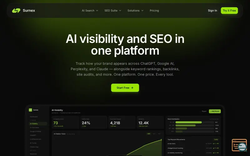 Screenshot of Surnex