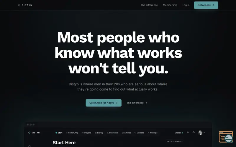 Screenshot of Distyn