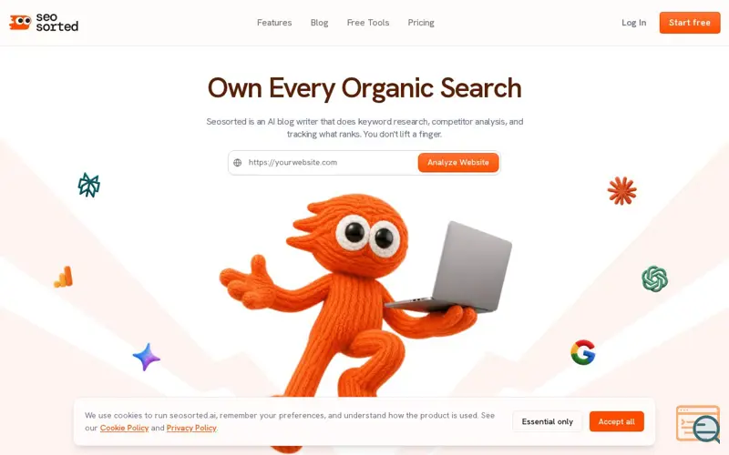 Screenshot of seosorted.ai