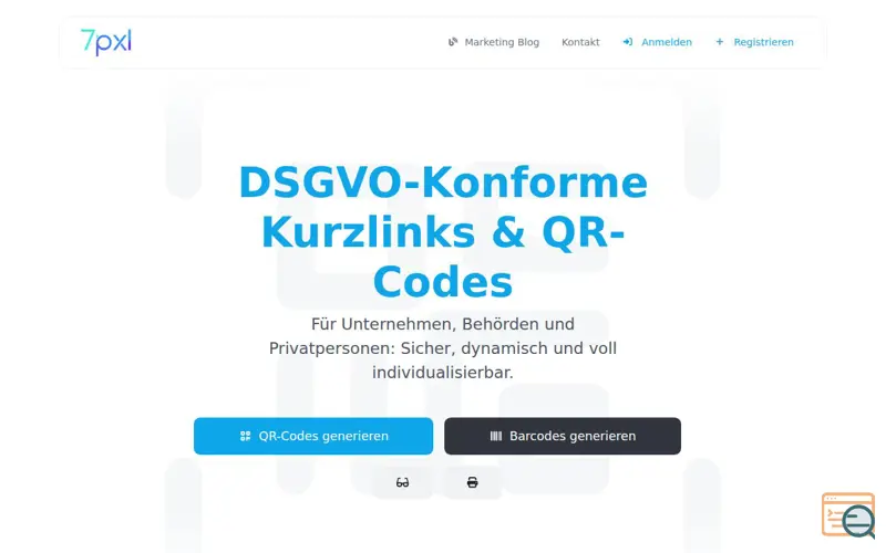 Screenshot of 7pxl.de