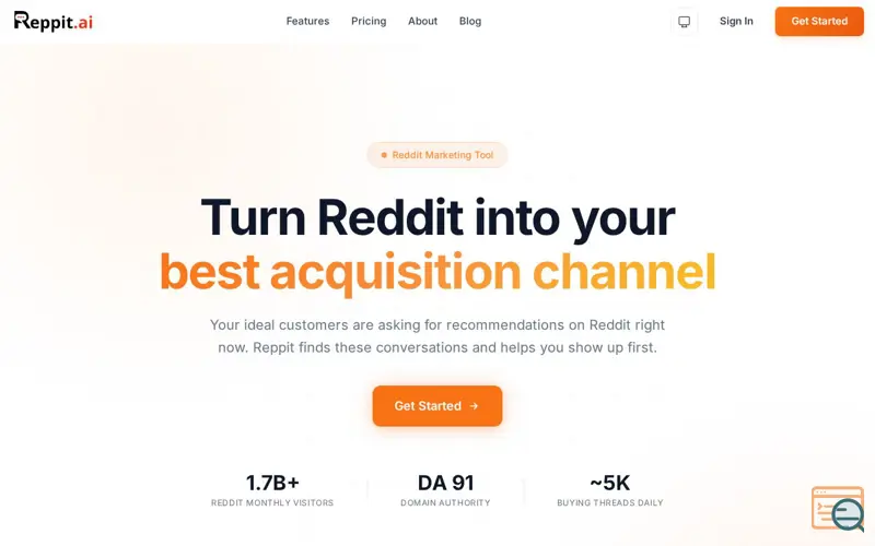 Screenshot of Reppit AI
