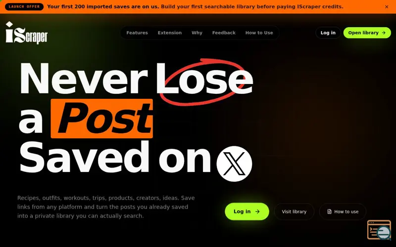 Screenshot of IScraper