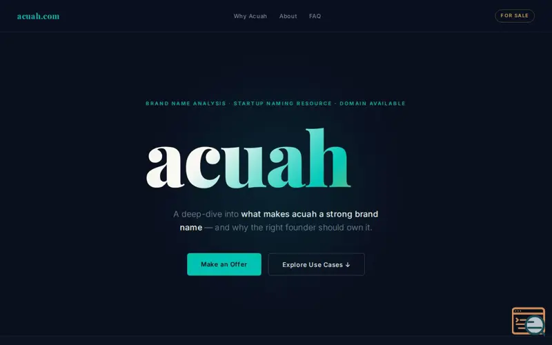 Screenshot of acuah.com