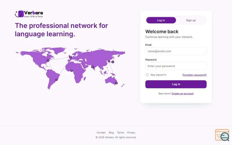 Screenshot of Verbara