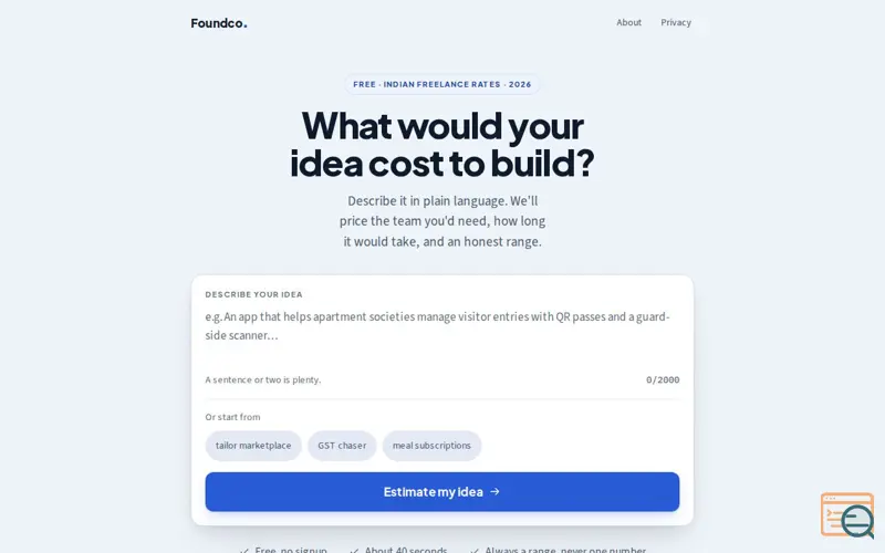 Screenshot of Foundco