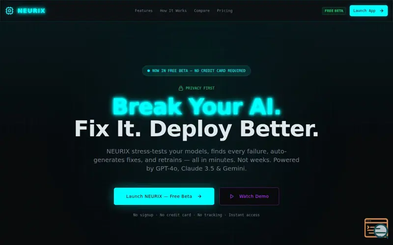 Screenshot of Neurix