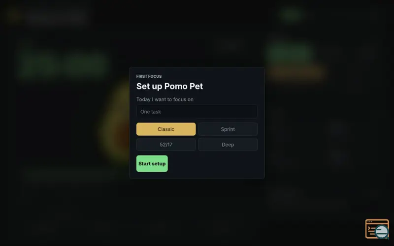 Screenshot of Pomo Pet