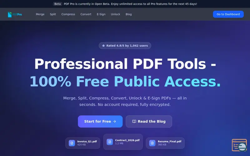 Screenshot of PDF Pro