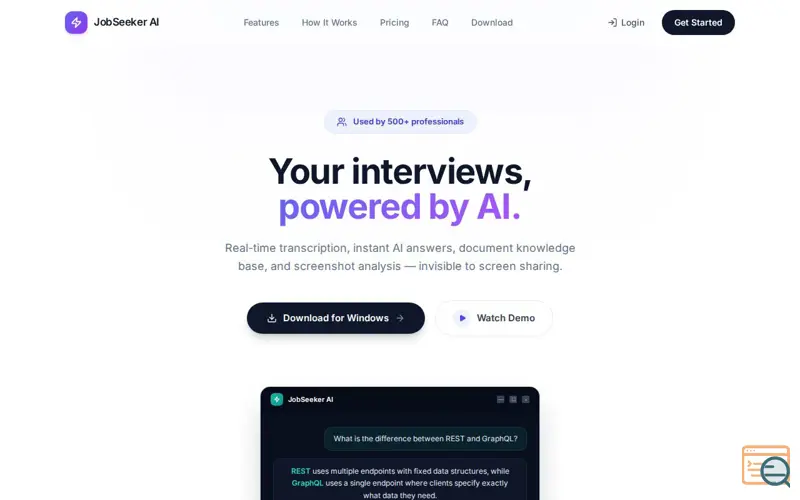 Screenshot of JobSeekerApp
