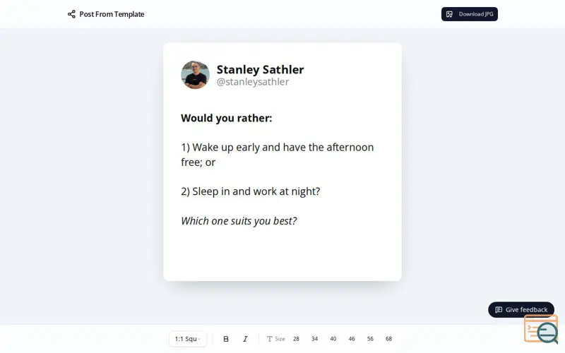 Screenshot of Postsfromtemplates